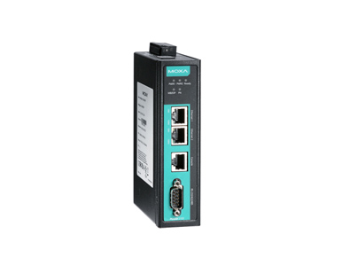 MGate 5103-T - 1-port Modbus/EtherNet/IP-to-PROFINET gateway, -40 to 75 Degreee C  operating temperature by MOXA
